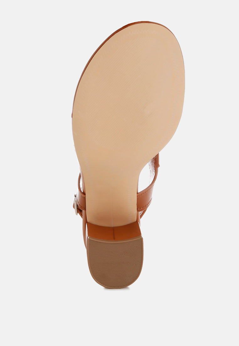 ann real leather thong toe sandals#color_tan