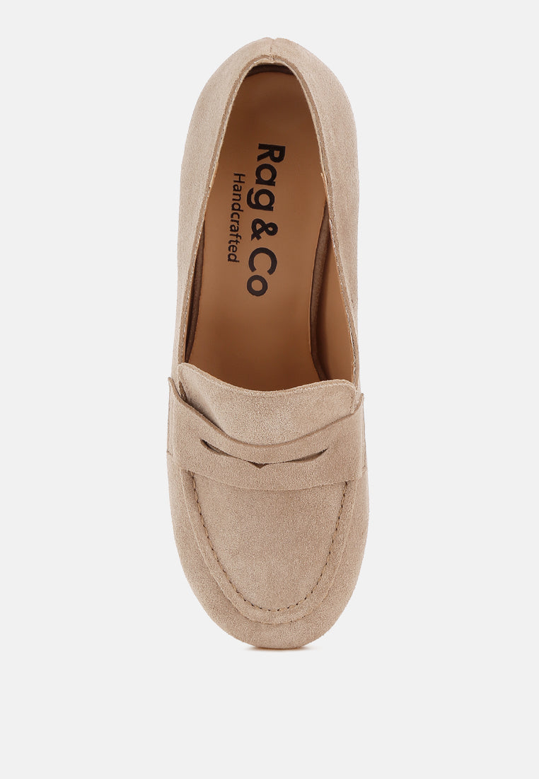 astra block heel suede loafers#color_sand