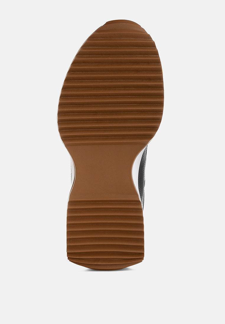 athion studded real leather sneakers#color_black