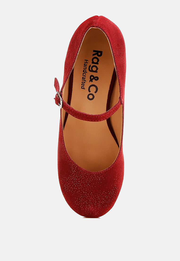 bettola shimmer suede mary jane sandals#color_red