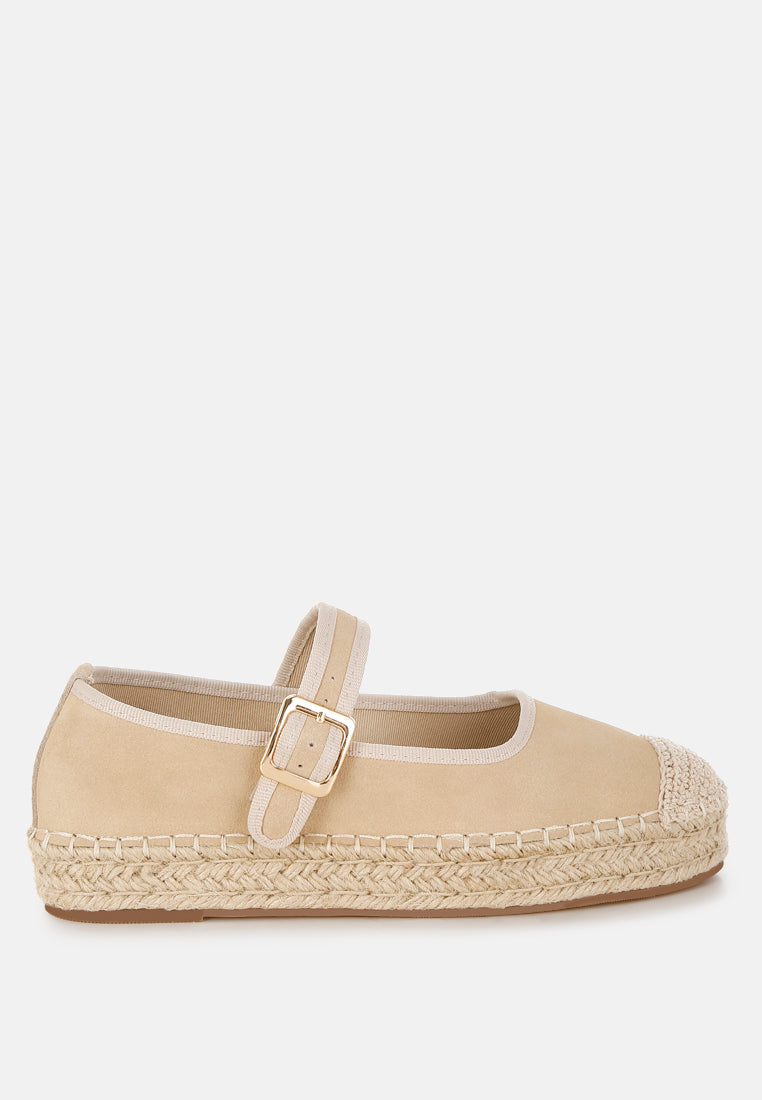 bolean soft suede leather mary jane espadrilles#color_beige