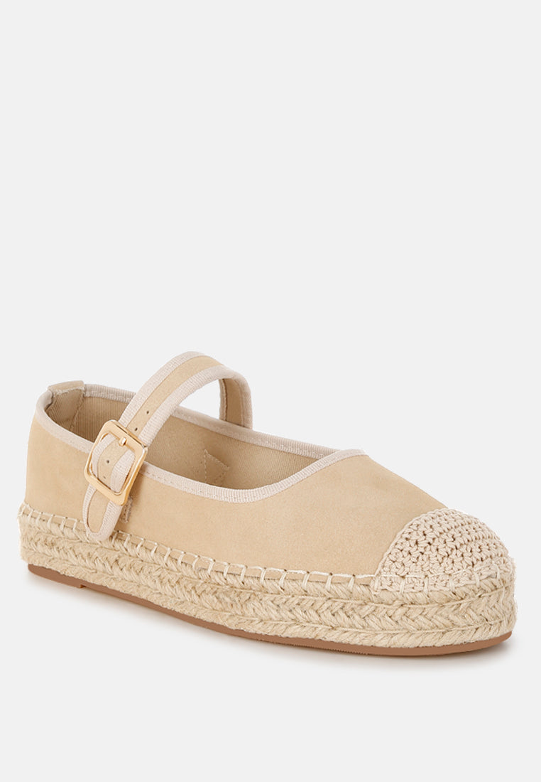 bolean soft suede leather mary jane espadrilles#color_beige