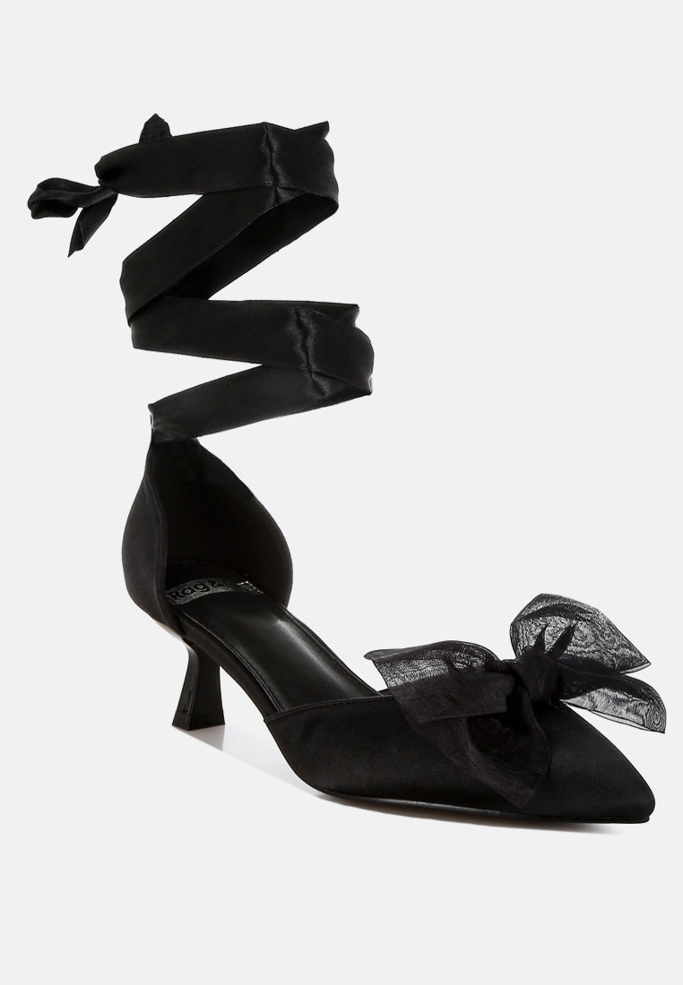 cadell bow detail satin sandals#color_Black