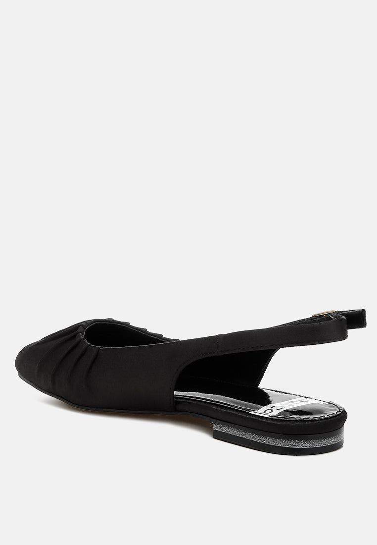 cheeni satin square toe flat slingbacks#color_black