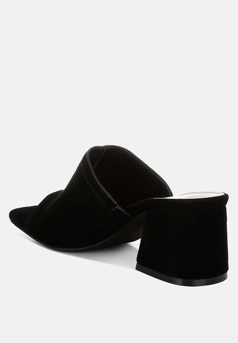 citarum real suede leather slip ons#color_black