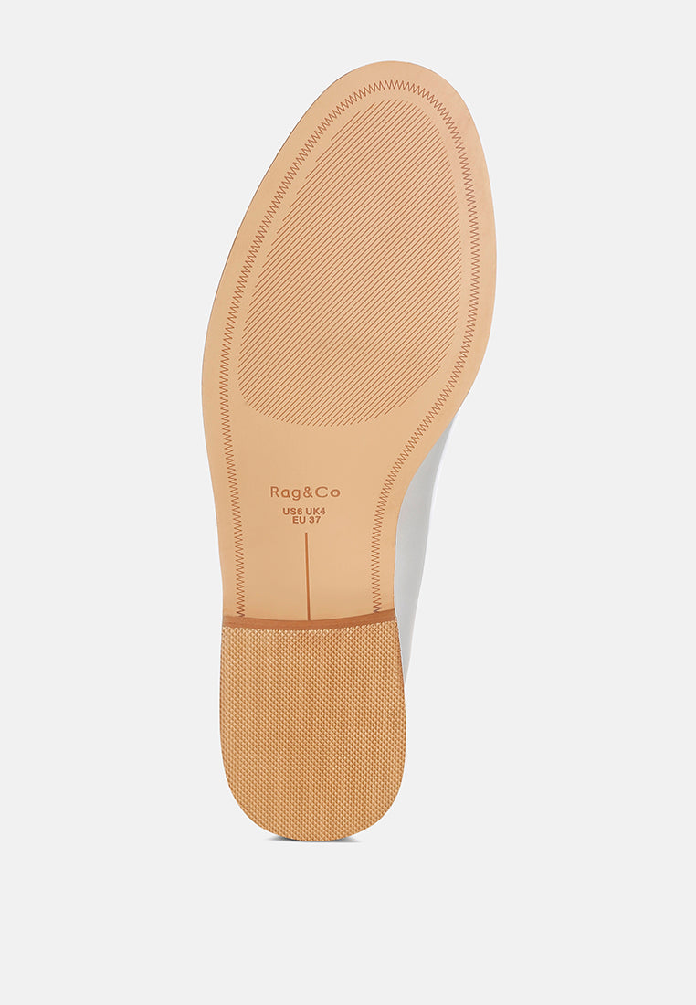 corleone pleather stacked heel loafers#color_silver