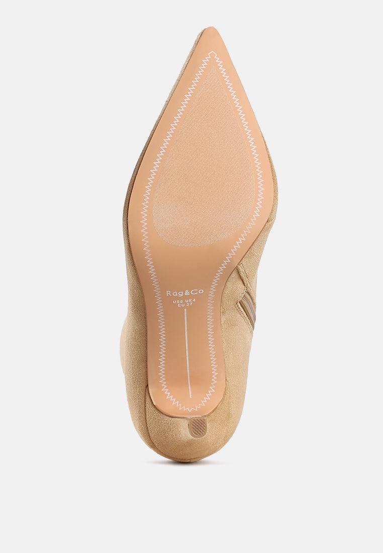 dapers bow detail ankle boots#color_beige