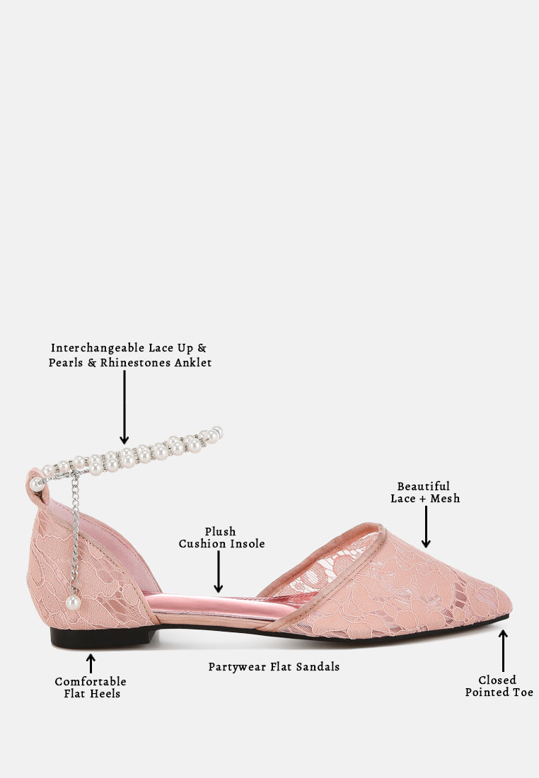 shrami pearl & rhinestone strap flat sandals#color_blush