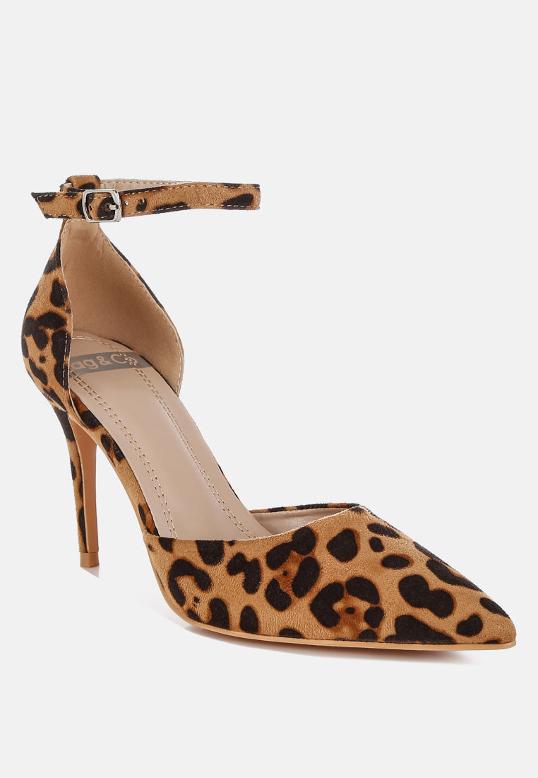 dolona microfiber stiletto heel sandals#color_leopard