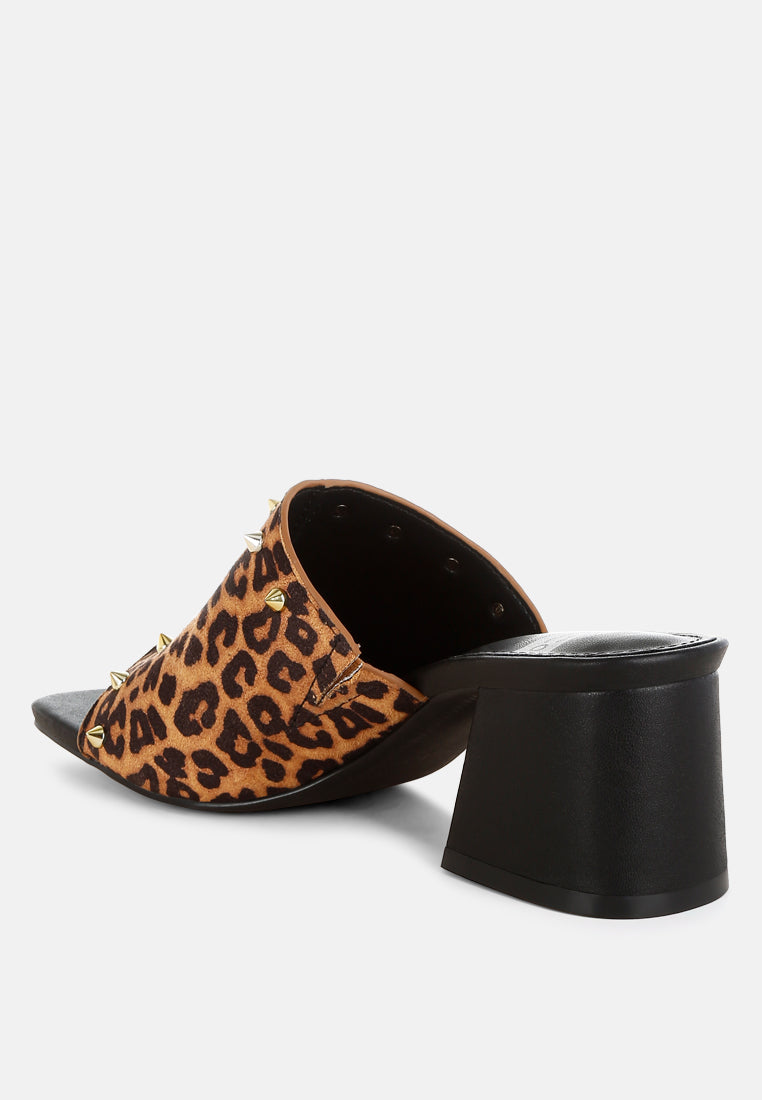 edama leopard print studded slip ons#color_leopard