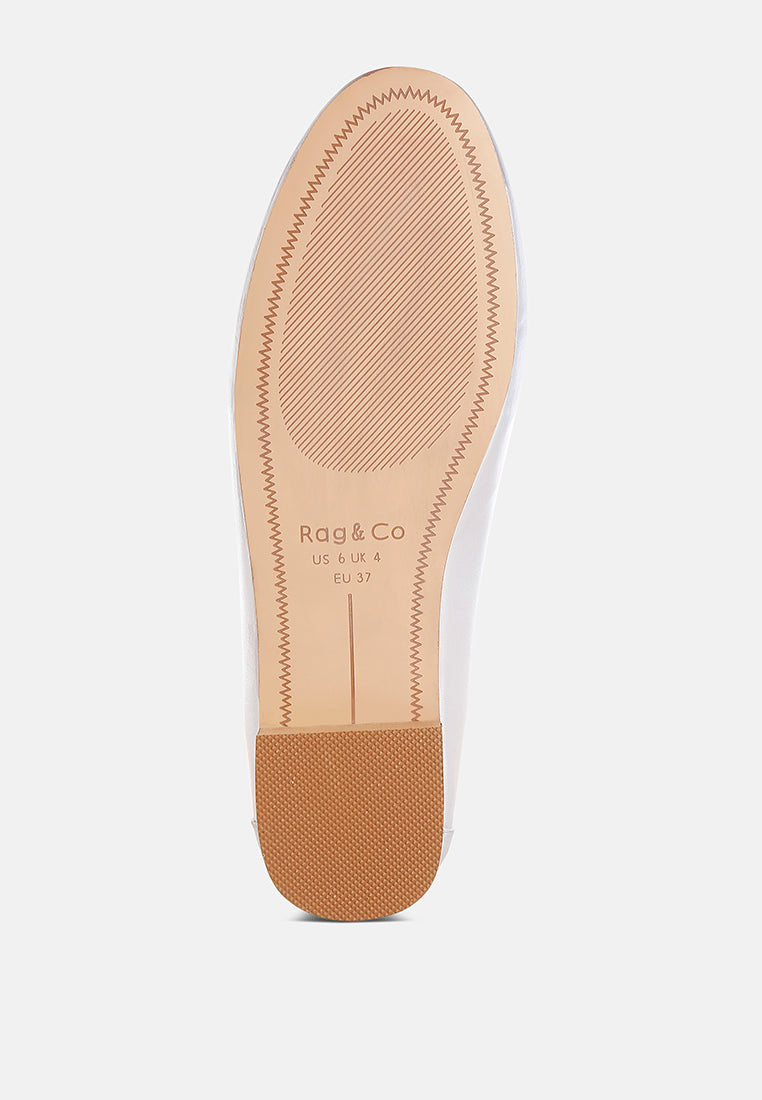 estafa horsebit & studs metallic pleather loafers#color_silver