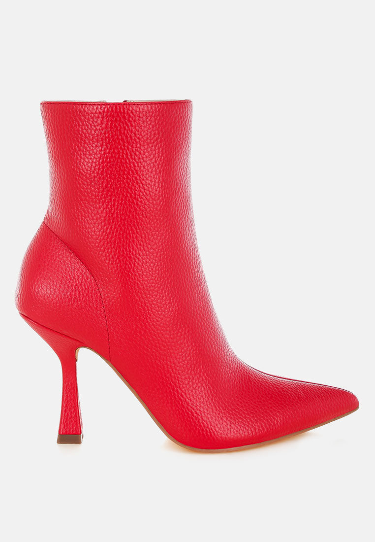 farnak pleather spool heel boots#color_red