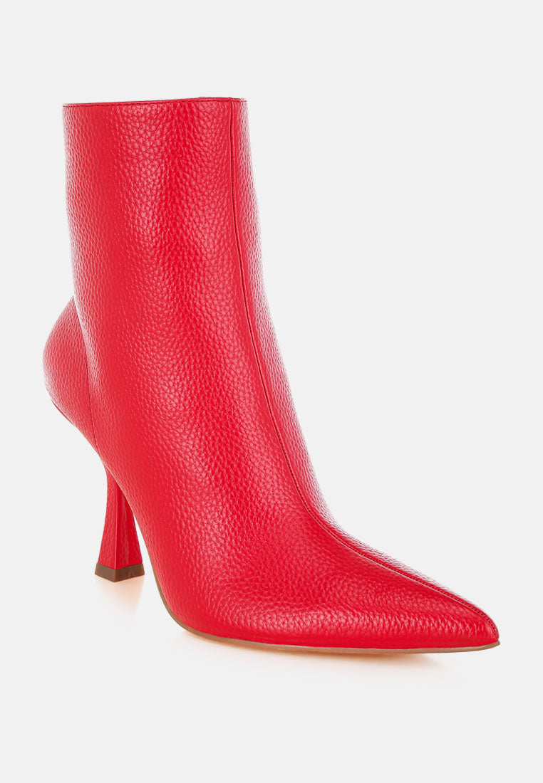 farnak pleather spool heel boots#color_red