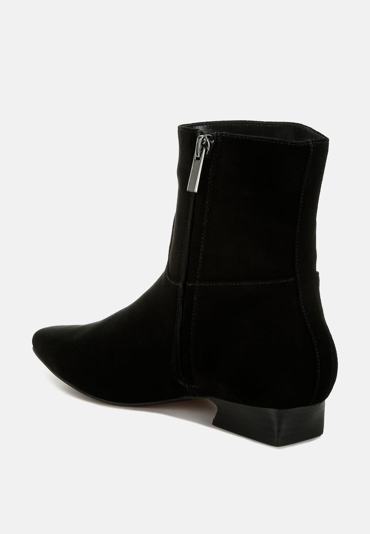 hakra flared heel suede boots#color_black