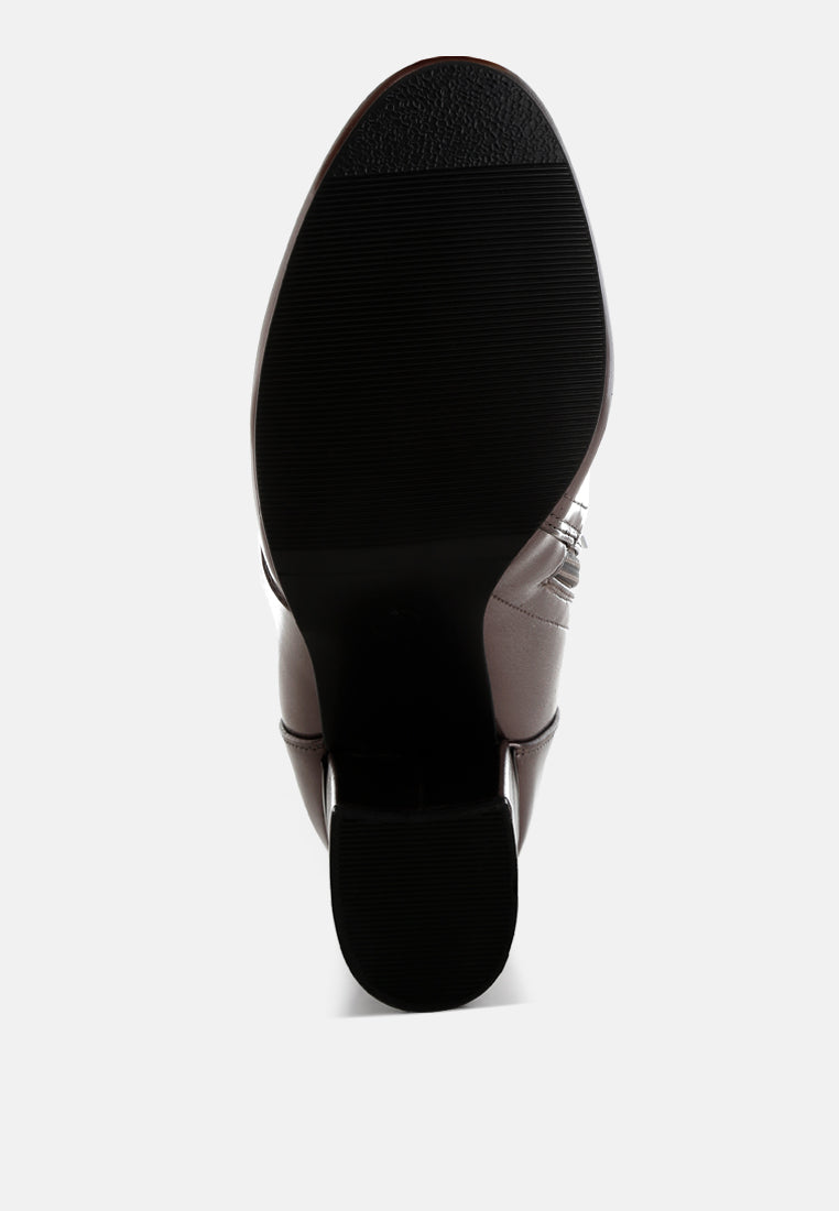 halara metallic pleather long boots#color_pewter