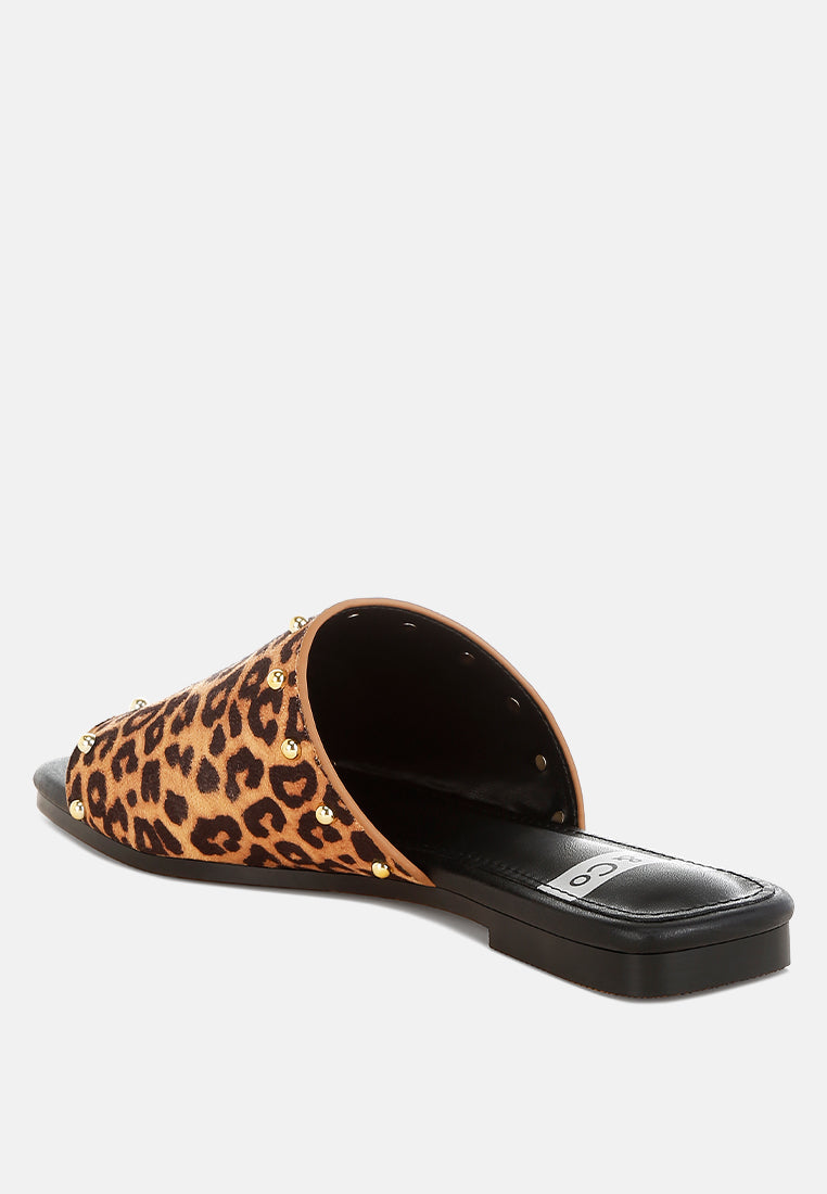 hilsa leopard print slip-on flats#color_leopard
