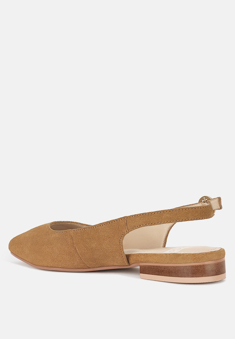 hocane real suede leather slingback sandals#color_tan