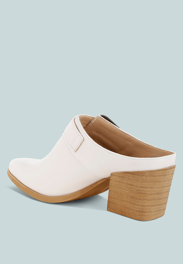 holler carved buckle statement mules#color_white