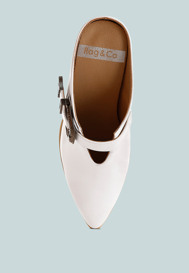 holler carved buckle statement mules#color_white