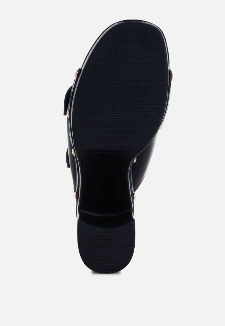 kenna dual buckle strap sandals#color_black