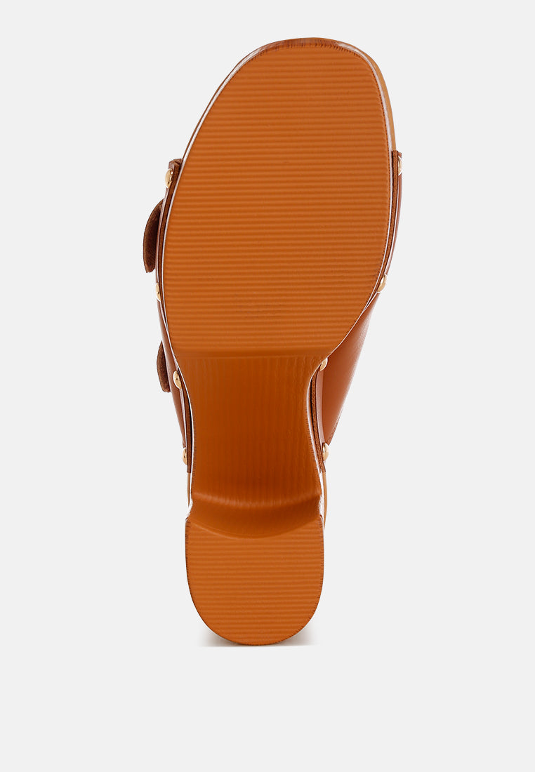 kenna dual buckle strap sandals#color_tan