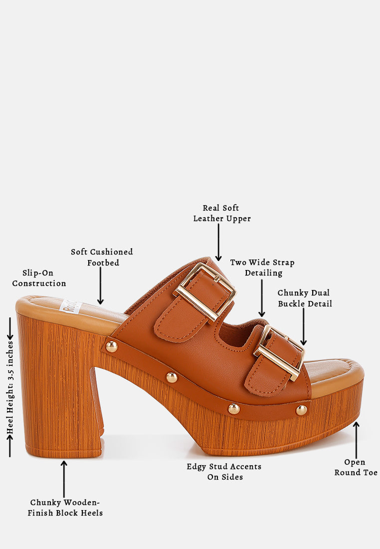 kenna dual buckle strap sandals#color_tan
