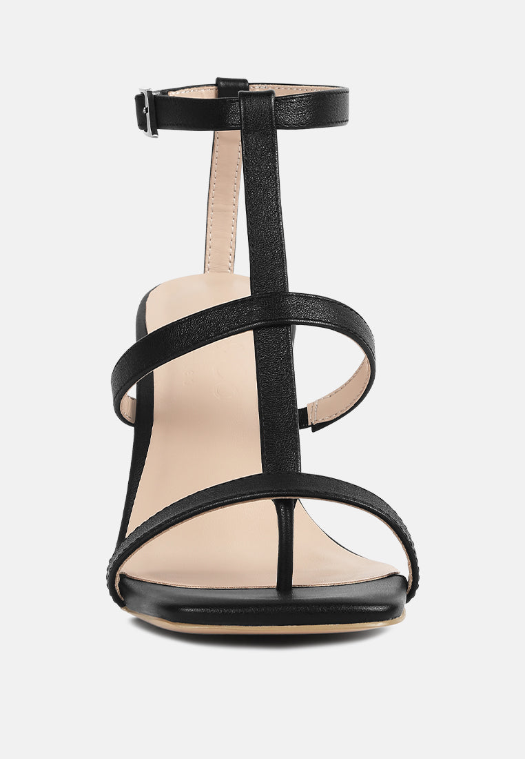 MIRABELLA Open Square Toe Block Heel Sandals in Black#color_black