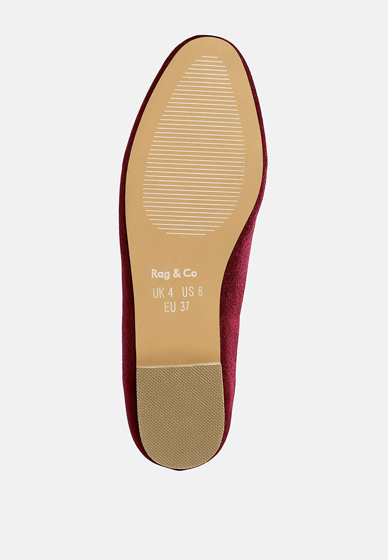 malta penny strap velvet loafers#color_burgundy