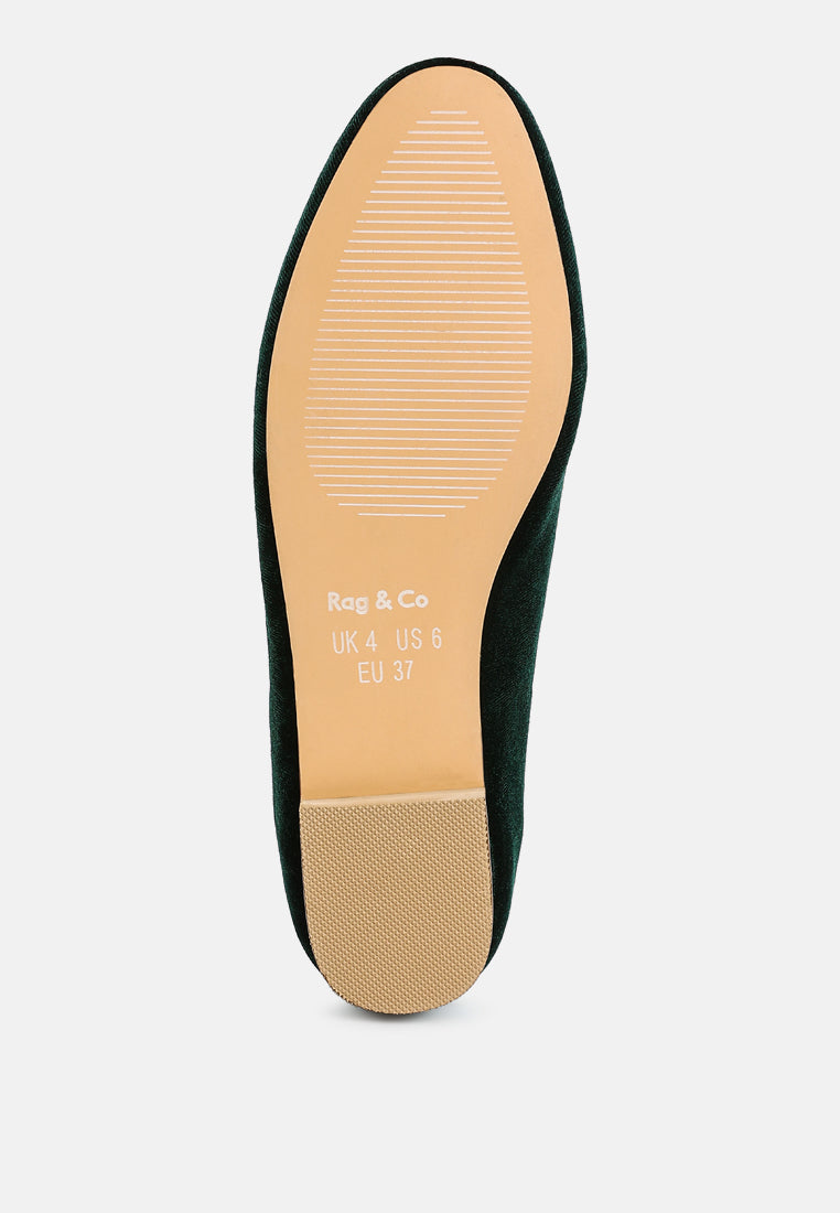 malta penny strap velvet loafers#color_green