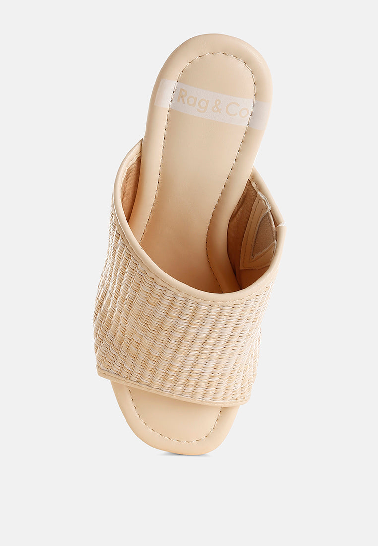 marengo raffia wooden clogs#color_beige
