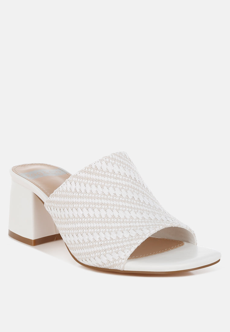 morgana woven raffia slip ons#color_white