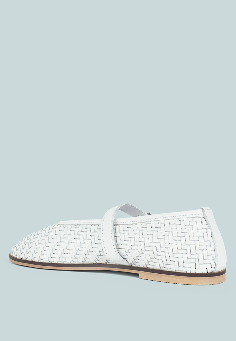 nazuka handcrafted real suede leather flats#color_white