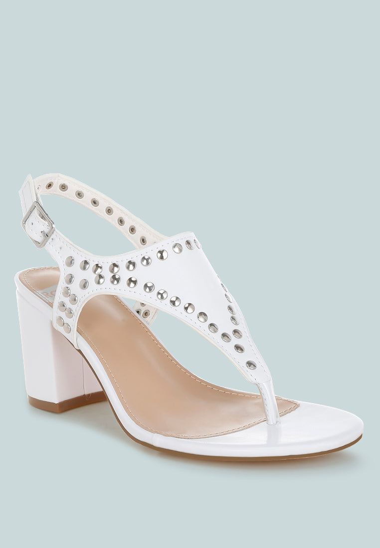 nerina studded genuine leather sandals#color_white