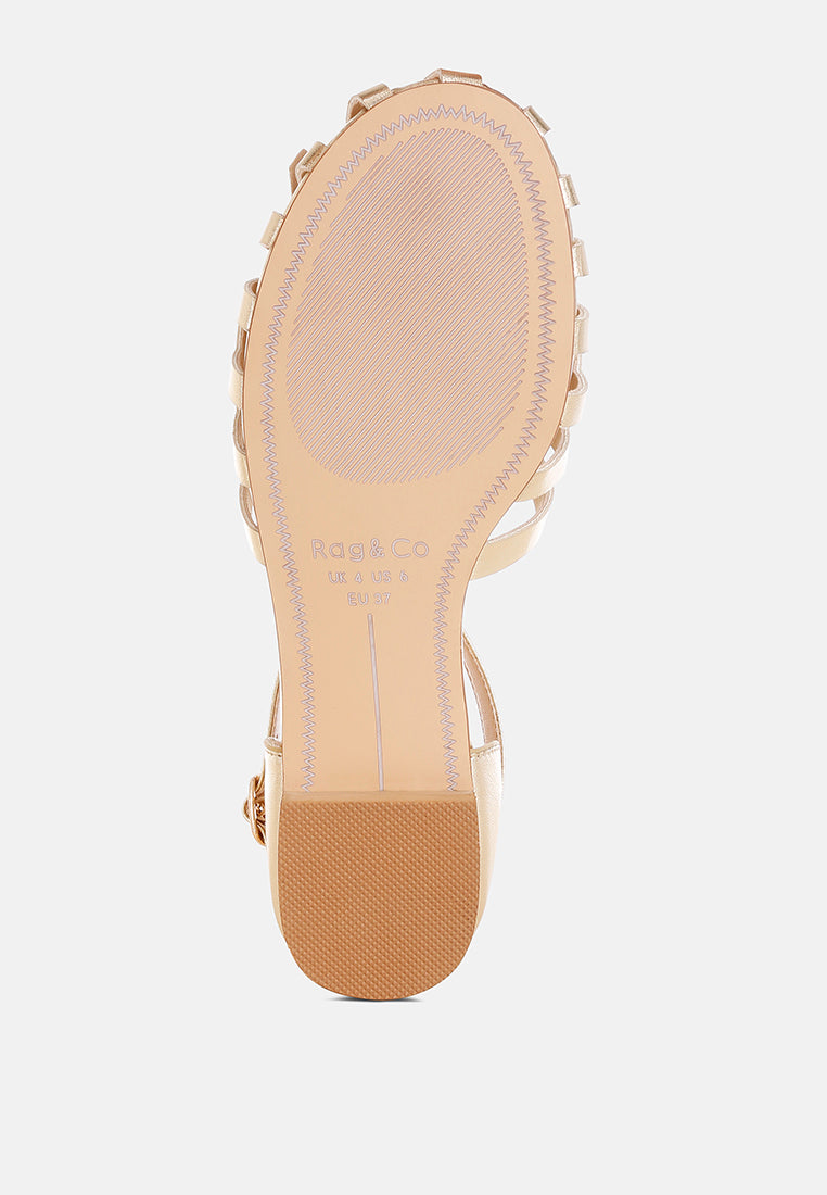 noori metallic fringe flat sandals#color_gold