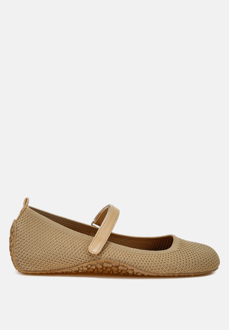 nordeux velcro strap mary jane sandals#color_beige