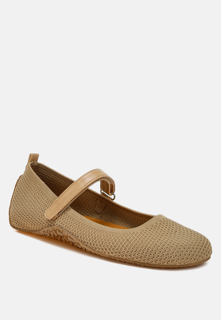 nordeux velcro strap mary jane sandals#color_beige