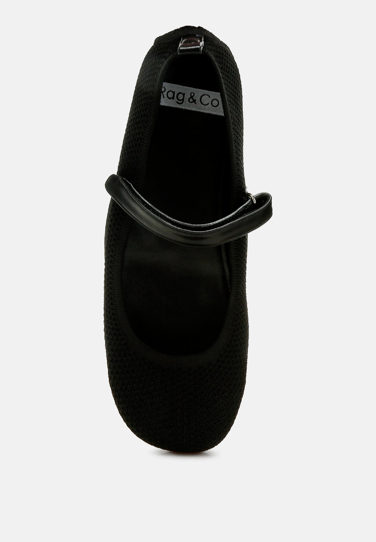 nordeux velcro strap mary jane sandals#color_black