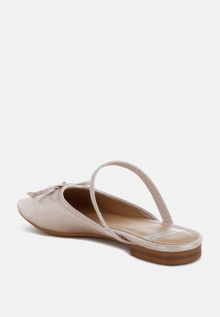 opalia glitter ballet mules#color_champagne gold