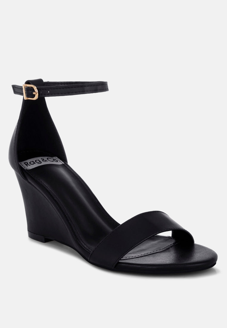 pobora genuine leather slim wedge heel sandals#color_black