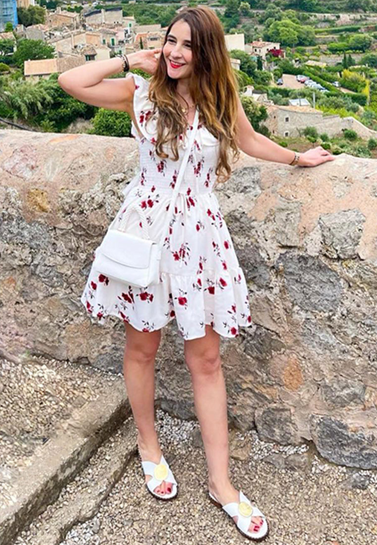 EUDORA Embellished White Slip-ons#color_white