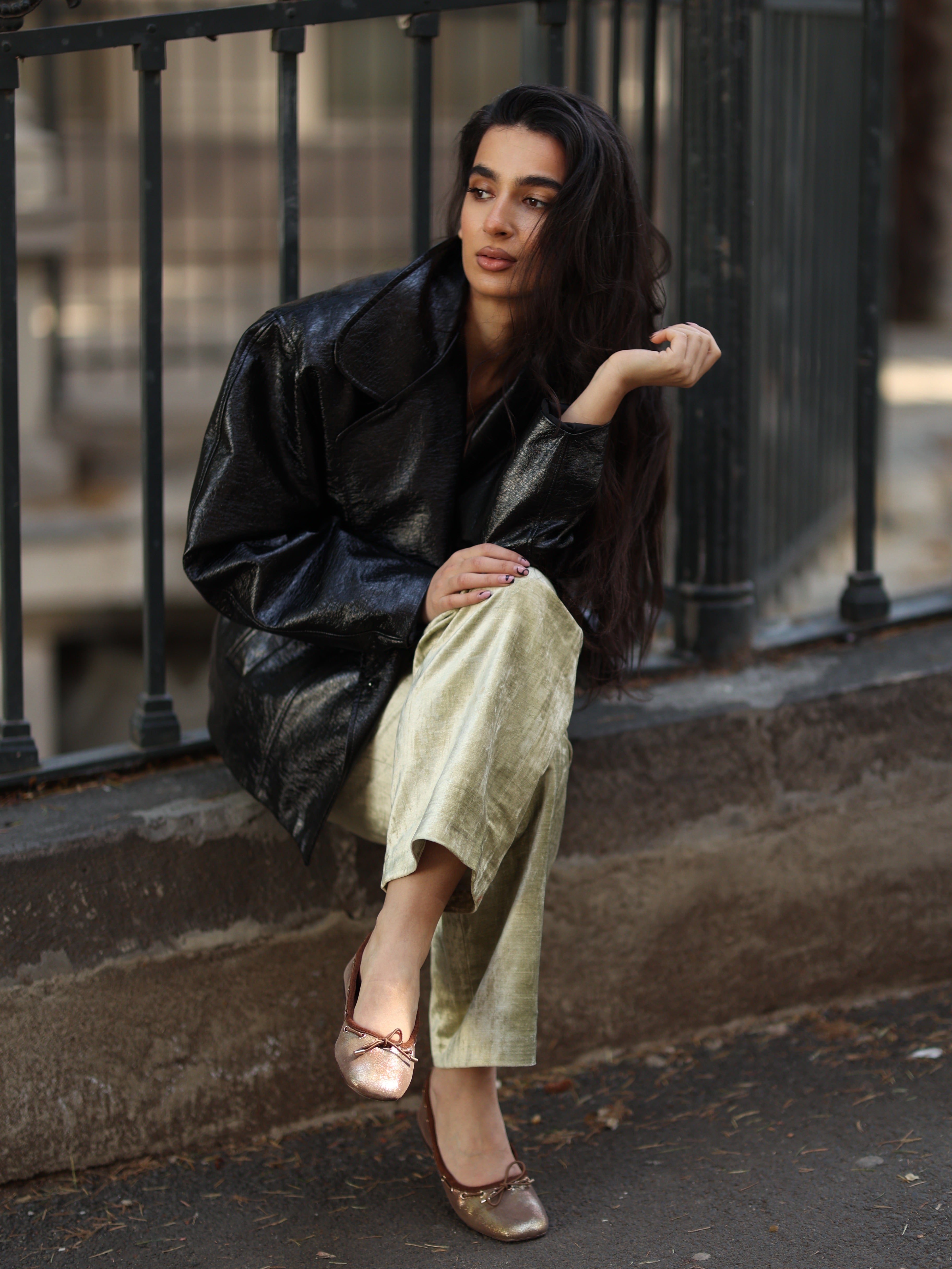 darlow drawstring bow ballerinas#color_brown