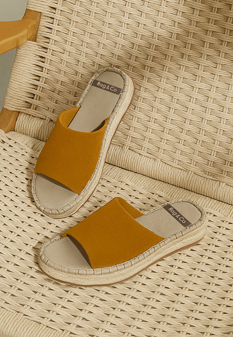 huntra real soft leather espadrille flatforms#color_light-tan