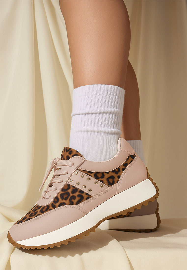 lepark real leather leopard print sneakers#color_beige