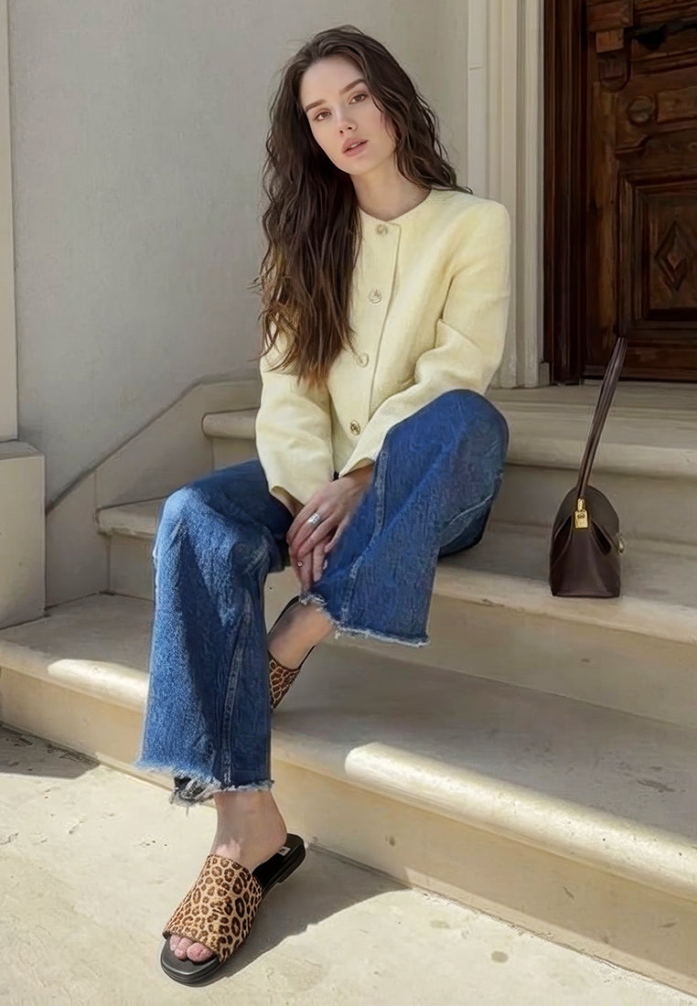 panthera leopard print slider flats#color_leopard