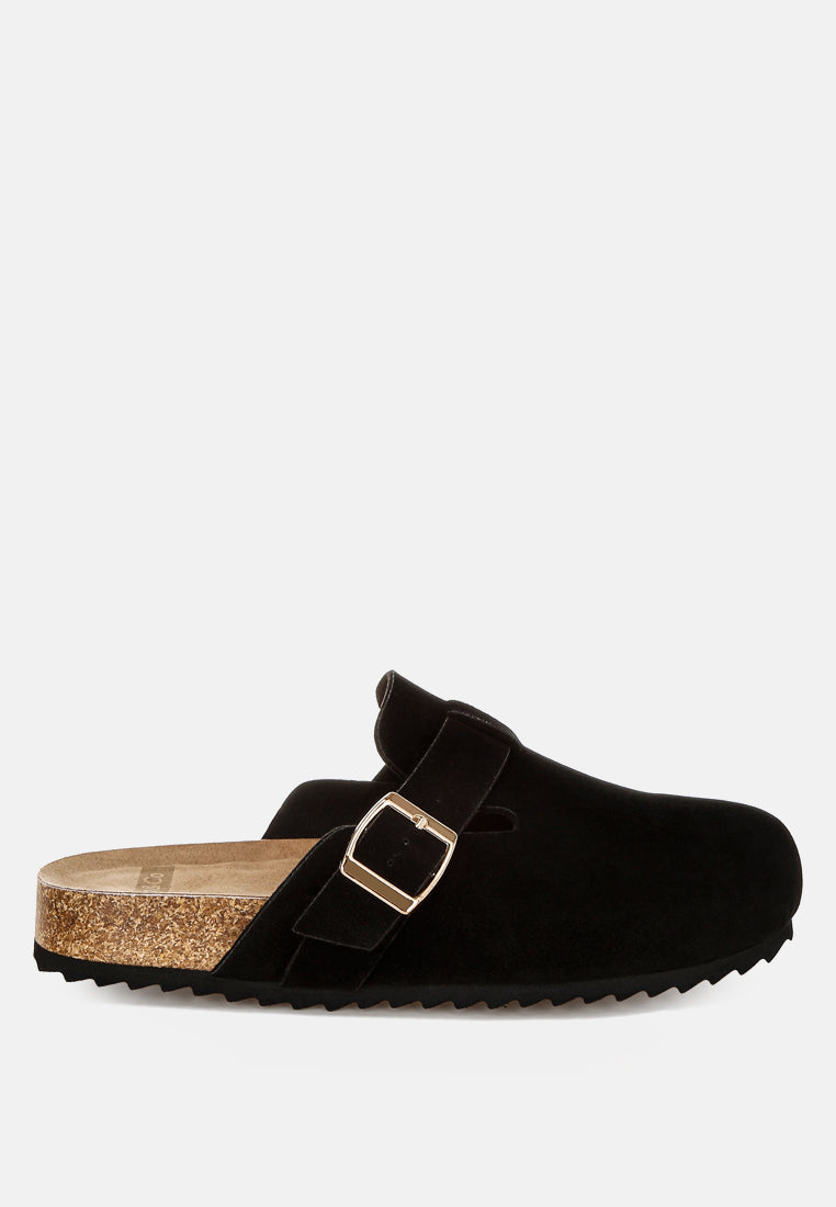 ratiha buckle accent slip-on footbed mules#color_black