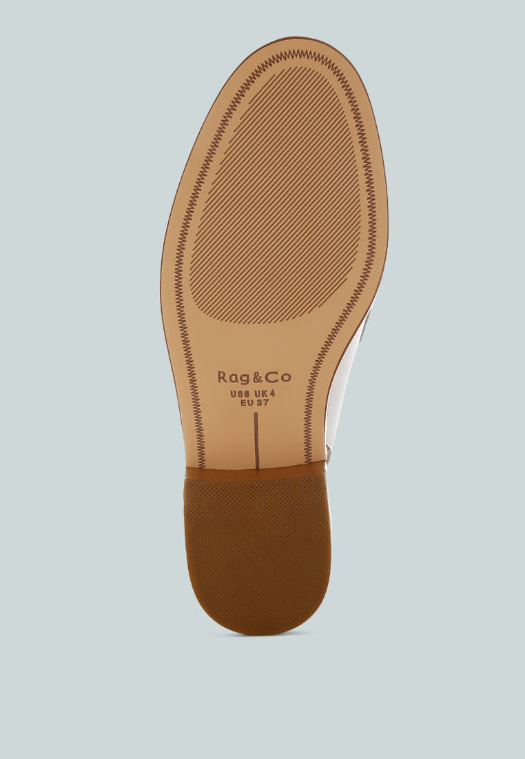 remykin braided penny strap loafers#color_white