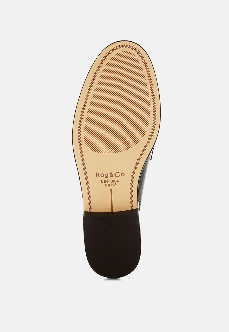 remykin braided penny strap loafers#color_black