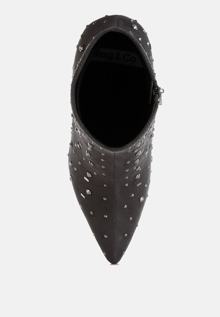 sakura diamante embellished microfiber boots#color_grey