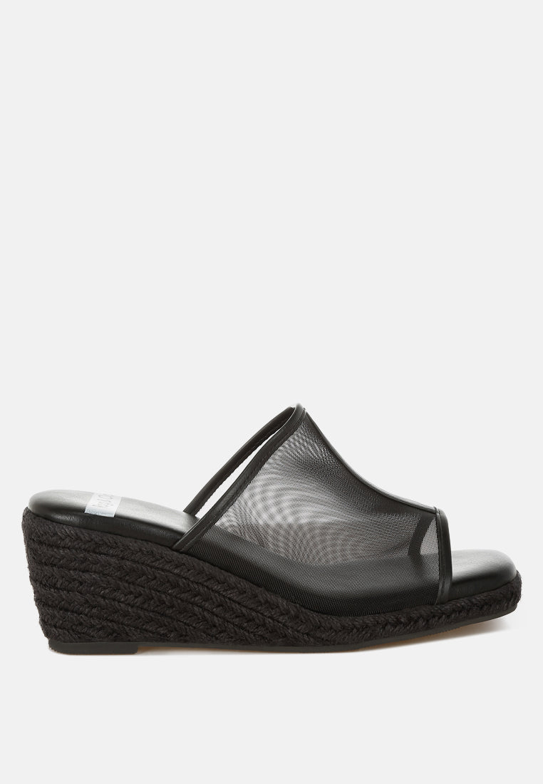 seraphine breathable mesh slip-on wedges#color_black