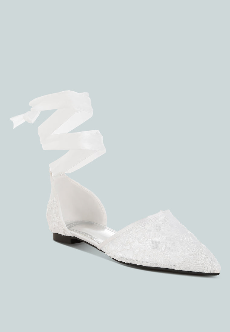 shrami pearl & rhinestone strap flat sandals#color_white